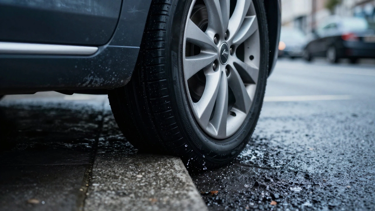 What messes up when you hit a curb? Damage, costs, and driving test fail points