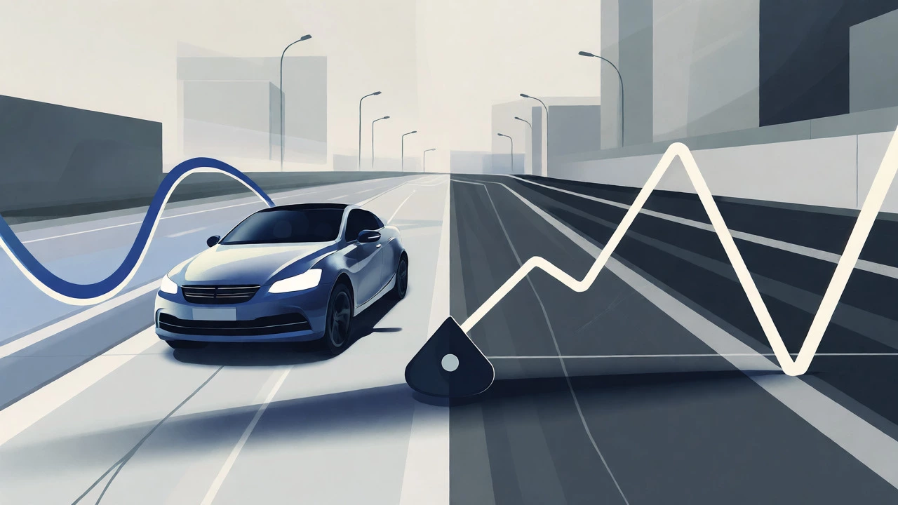 Visual comparison of smooth vs harsh driving